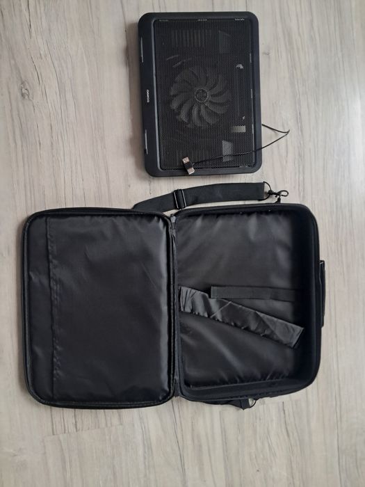 Torba na laptopa plus chłodząca podstawka