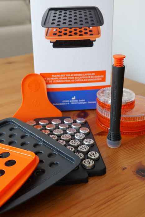 Storz & Bickel – Filling Set para 40 cápsulas (NOVO, sem uso)
