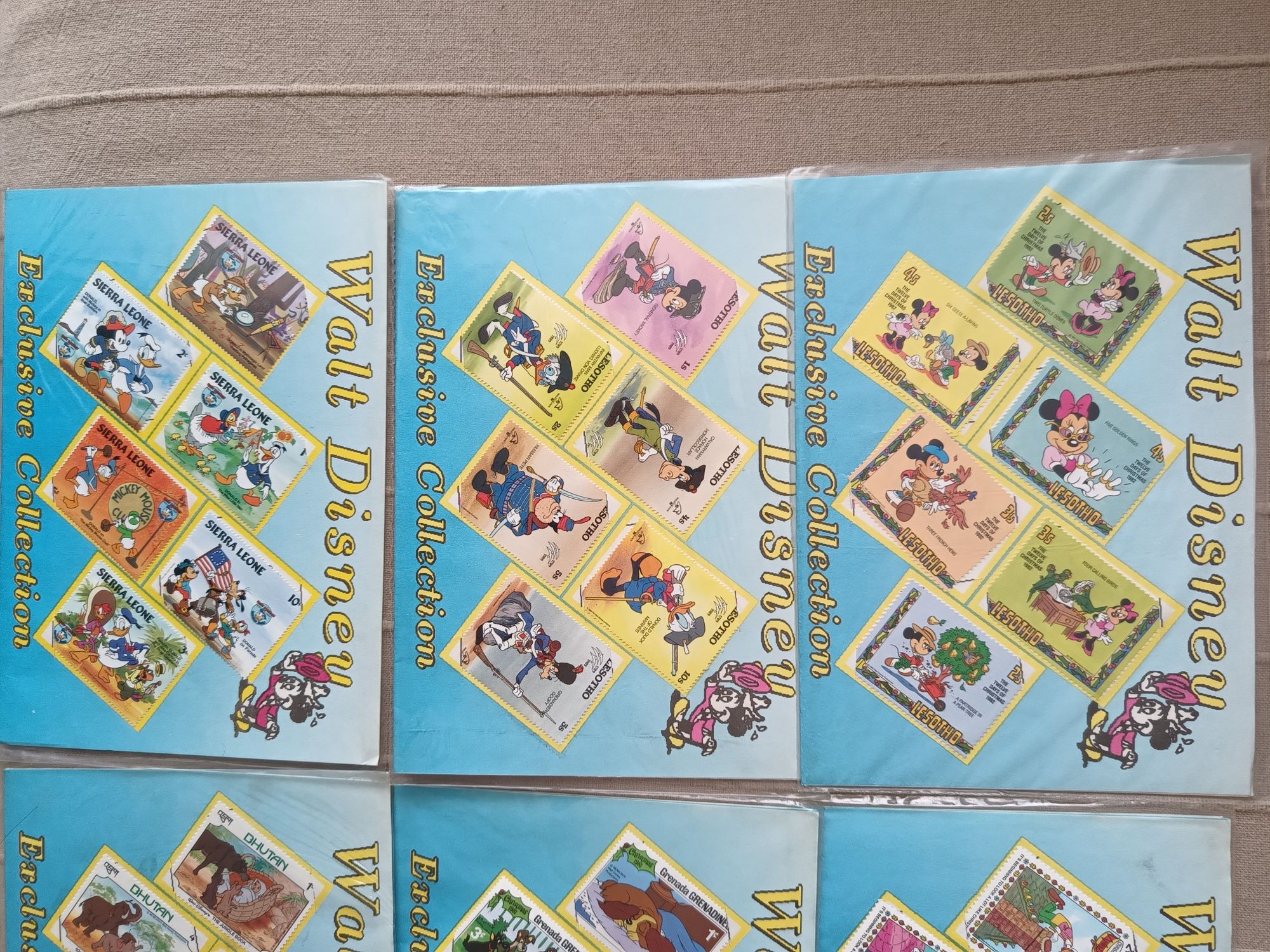 Znaczki kolekcjonerskie Walt Disney 1990 r.