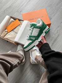 Кроссовки Louis Vuitton Trainer Monogram White/Green