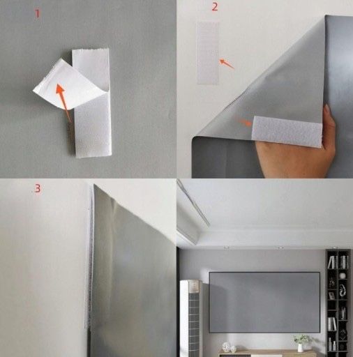 Ekran projekcyjny 120-calowy materiałowy