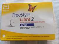 Freestyle libre 2 capteur et lecteur avec un patche adhésif gratuit