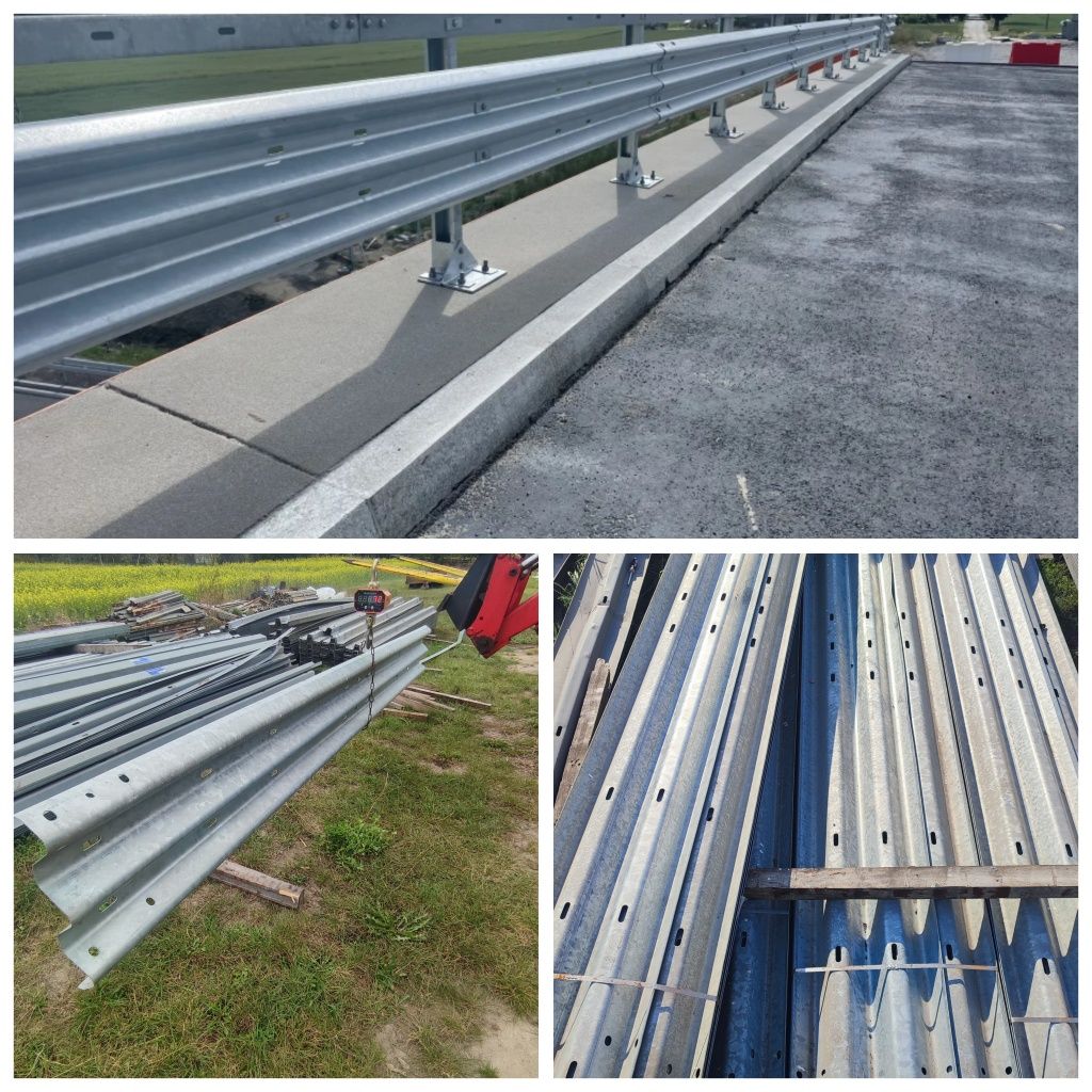 Bariery drogowe 4,3m wygrodzenia dla bydła, słupy, grodzice, larsen