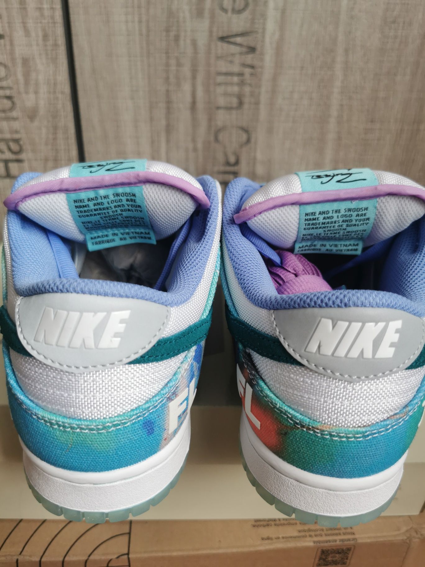 Nike SB dunk low futura labolatories bleached aqua 42