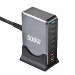 Ładowarka USB-C 500W 8 Portów Szybka Stacja Ładująca