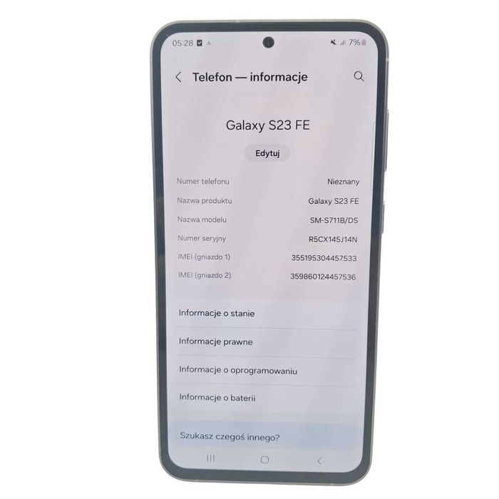 Telefon Samsung Galaxy S23 FE 8/128GB Solo