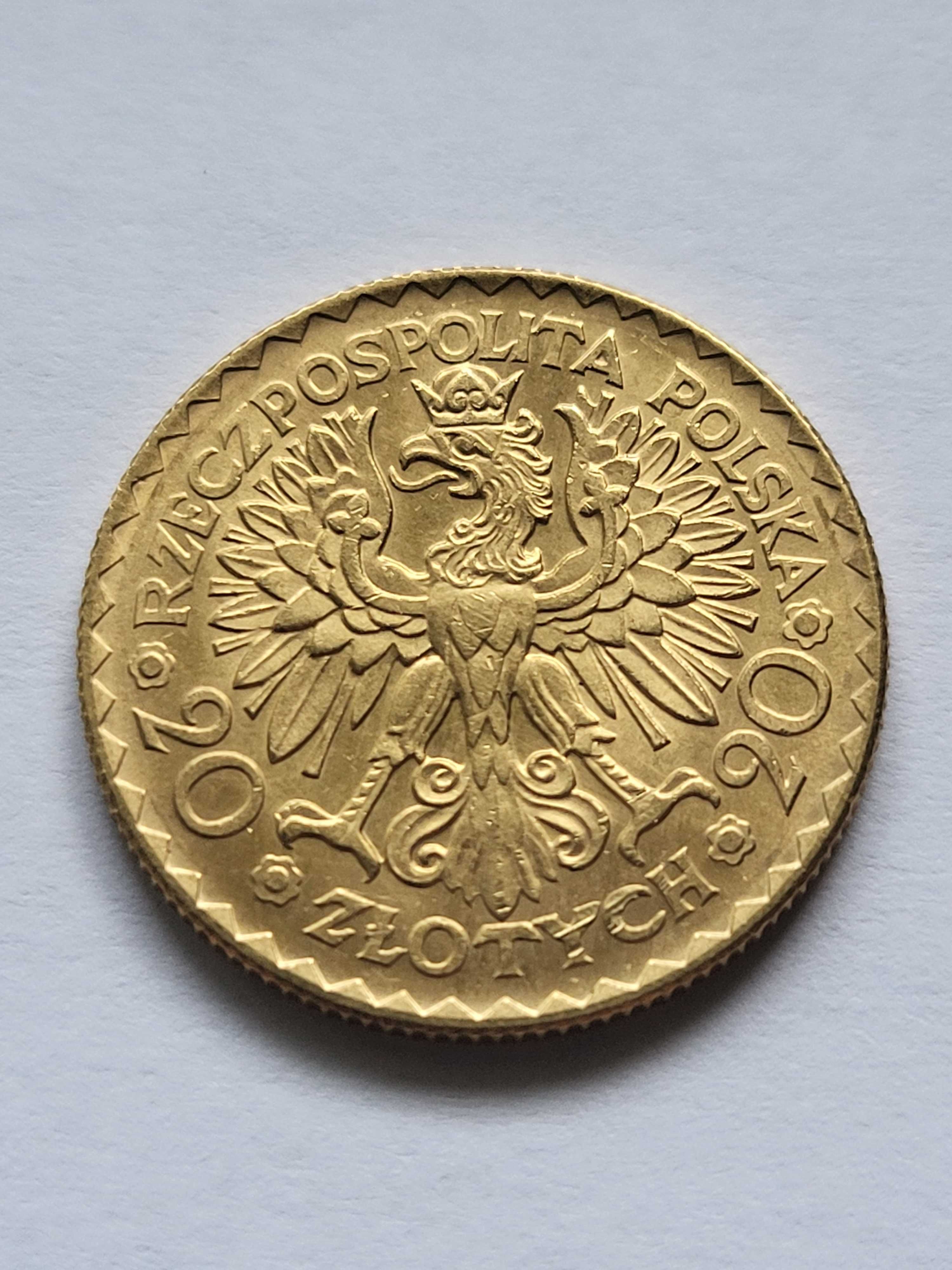 20 Złotych Bolesław Chrobry złota oryginalna stan idealny