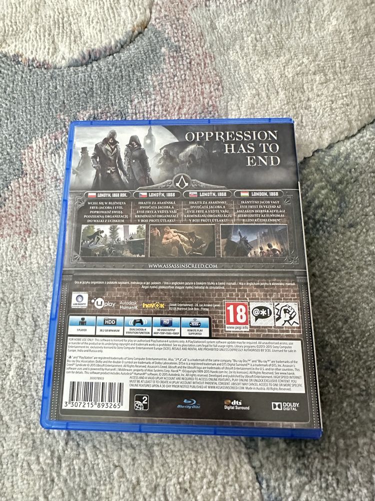 Assassins creed Syndicate Ps4