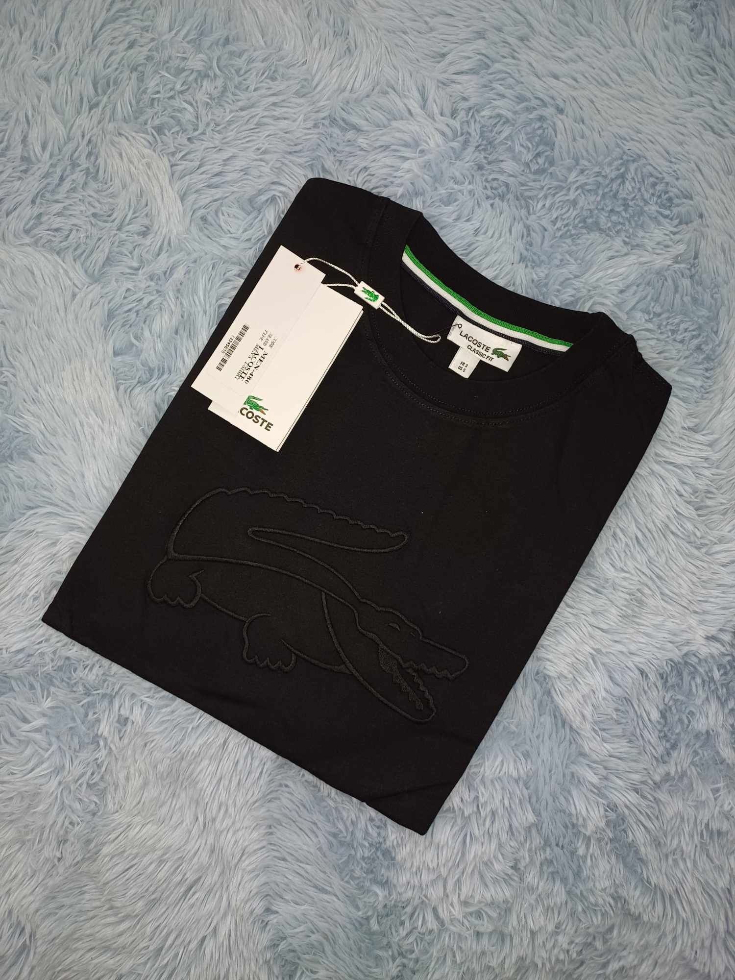 Nowe męskie koszulki lacoste czarne s m xl