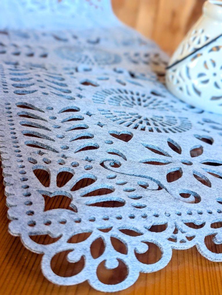 NOWE! Mega stylowy-  Bieżnik filcowy na stół, ławę 80x30cm - OKAZJA!!!