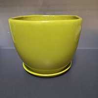 Doniczka ceramiczna 16 cm z podstawką