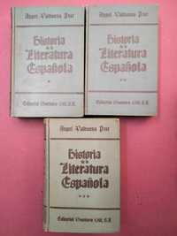Historia de la Literatura Española  - Ángel Valbuena Prat (3 Volumes)