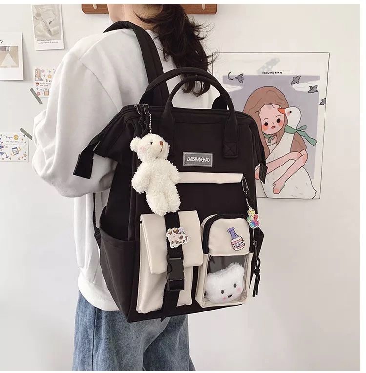 Рюкзак сумка для девочки Teddy Beer(Тедди) с брелком мишка.