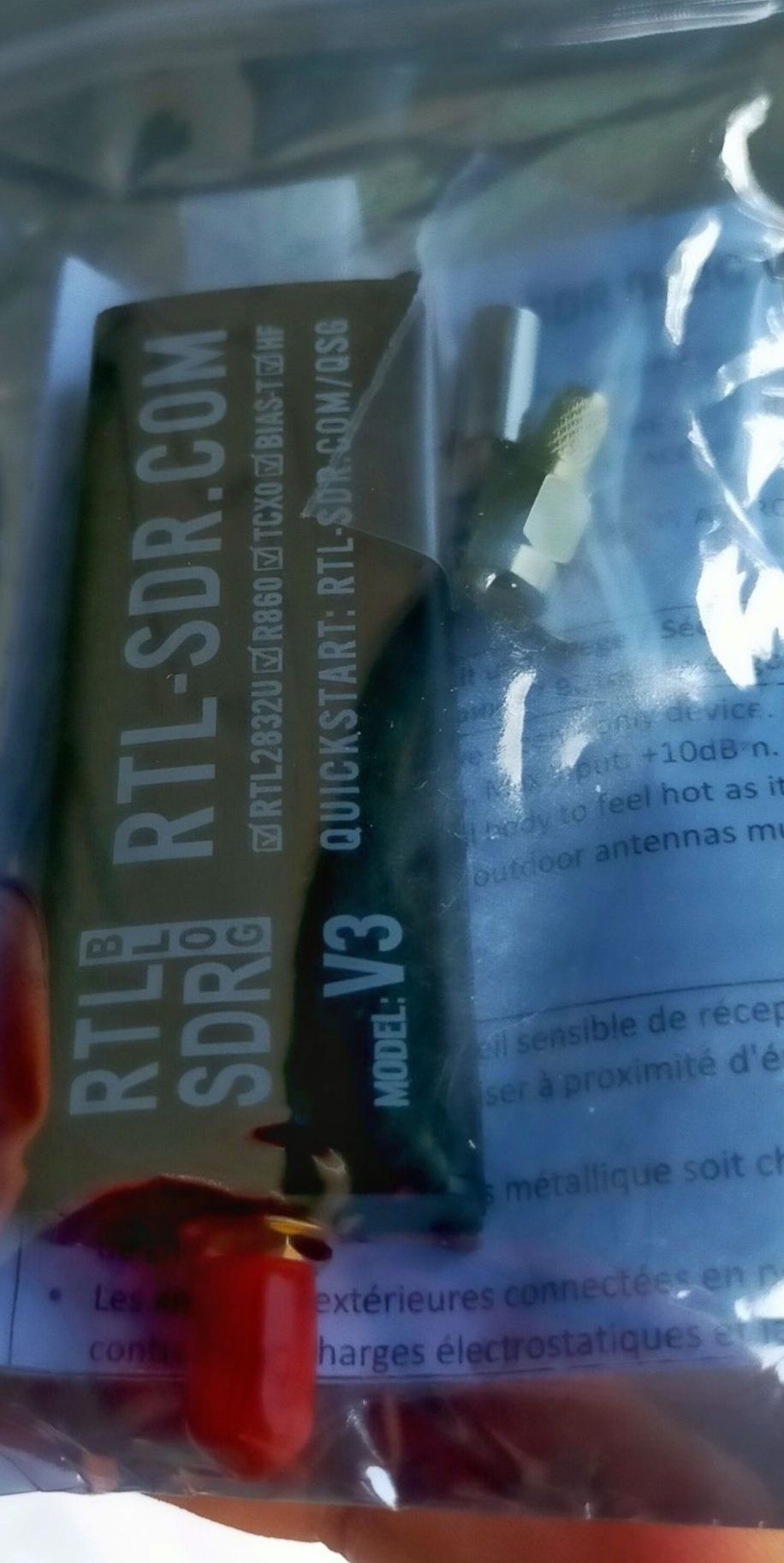 Комплект RTL-SDR V3 + антена універсальна телескопічна