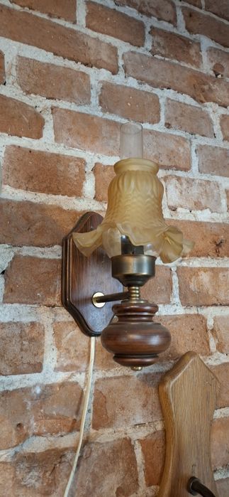 Kinkiet stylowy jak lampa naftowa elektryczny