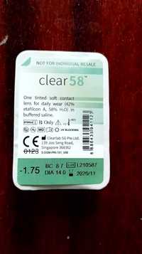 Контактні лінзи clear 58 (5 шт)