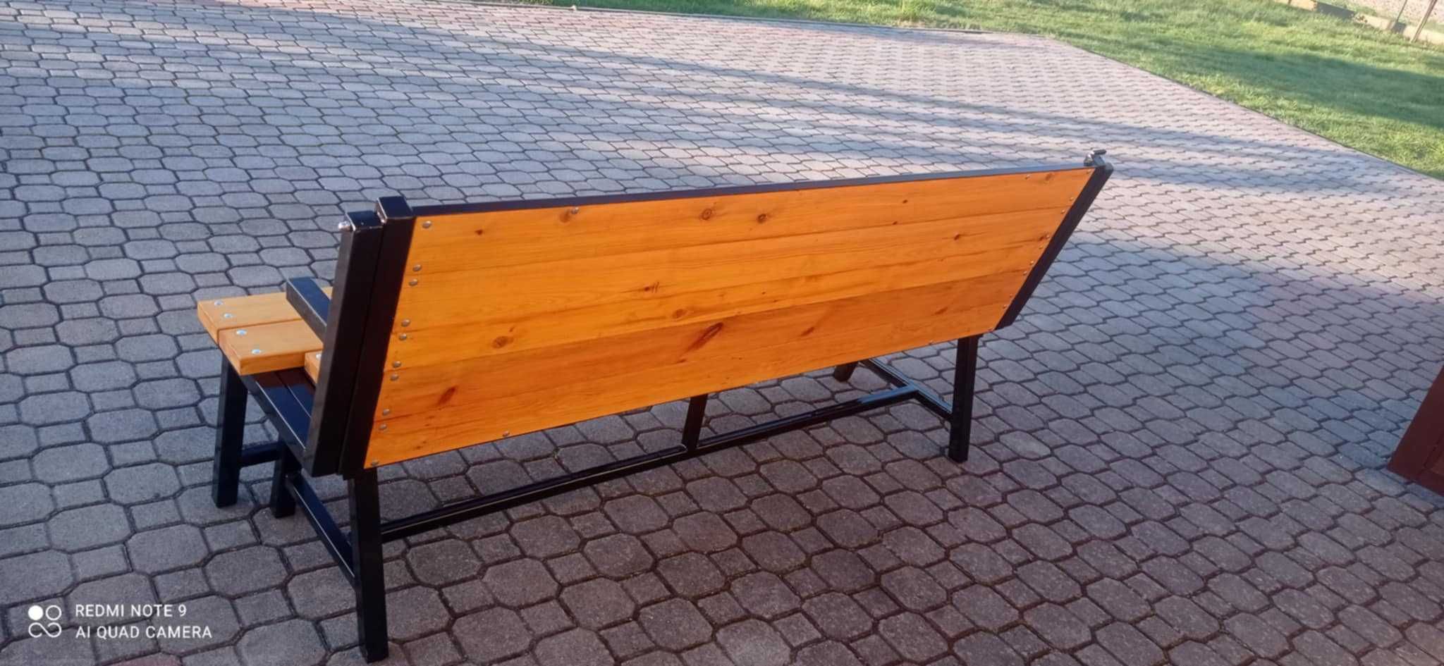 Ławka ze stolikiem 2w1