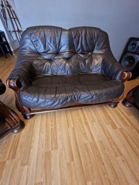 Zestaw wypoczynkowy ze skóry