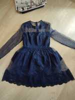 Синє нове нарядне плаття 36-38
