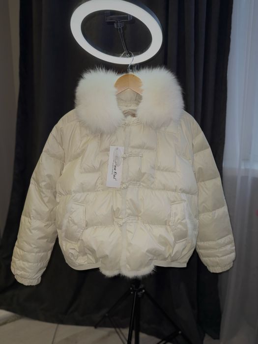 Куртка - пуховик на качиному пуху з норкою