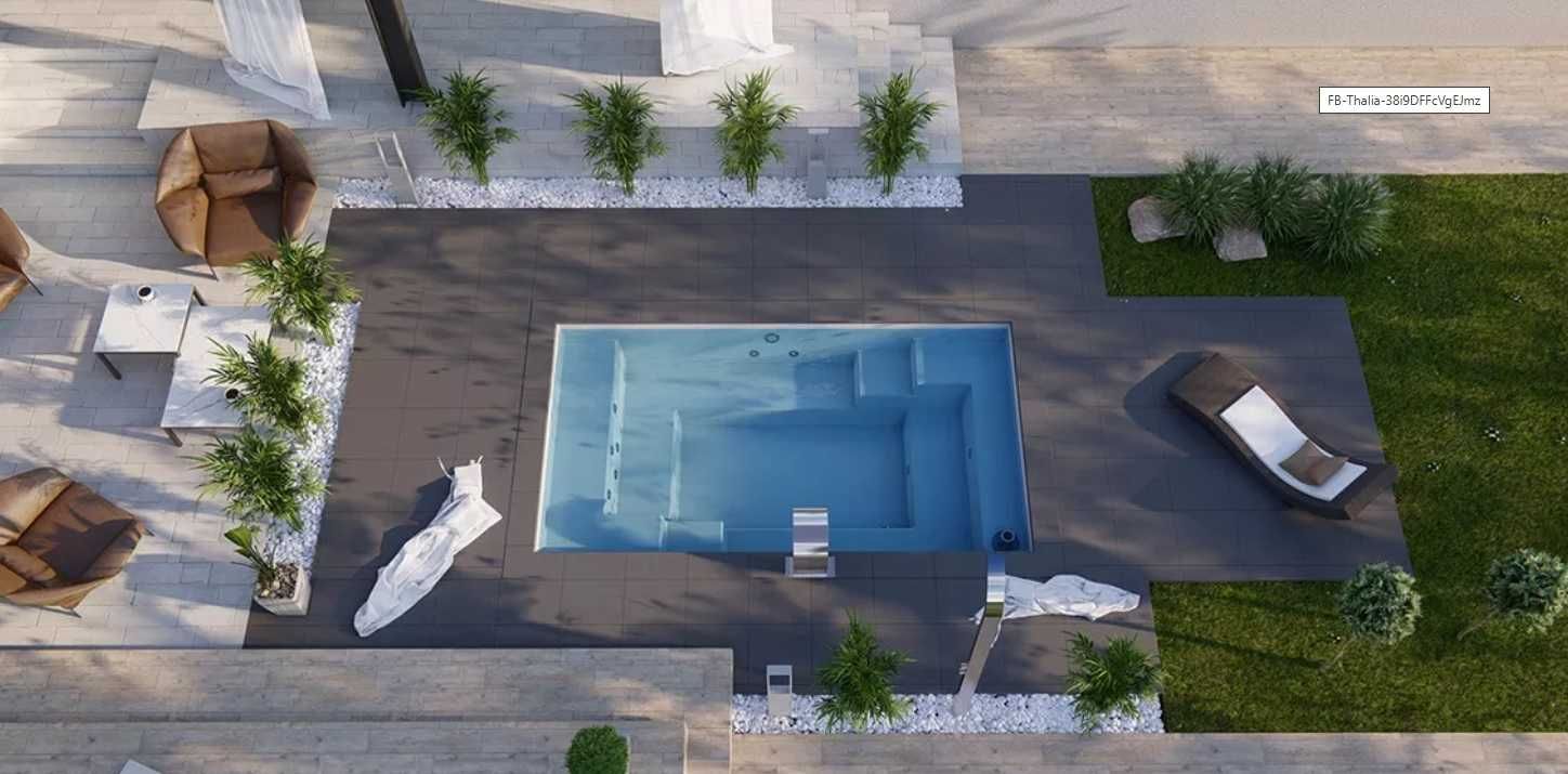 Basen z zadaszeniem jacuzzi ogrzewanie do 40C