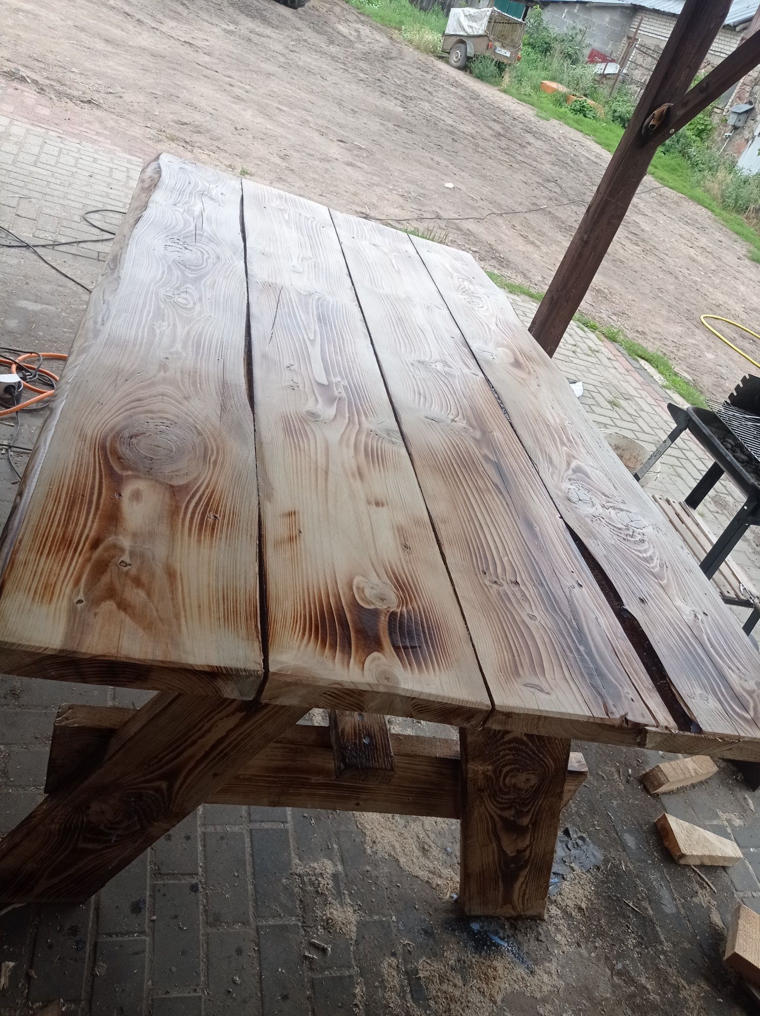 Stół ogrodowy piknikowy 2x1.1 rustykalny
