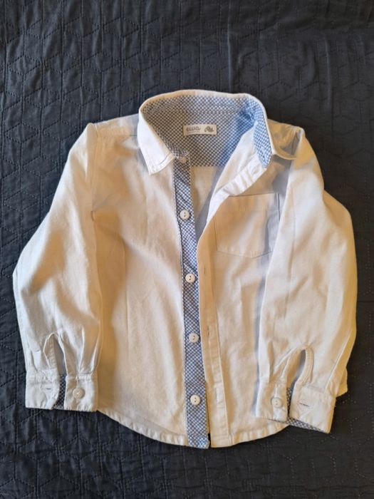 Koszula biała chłopięca 110