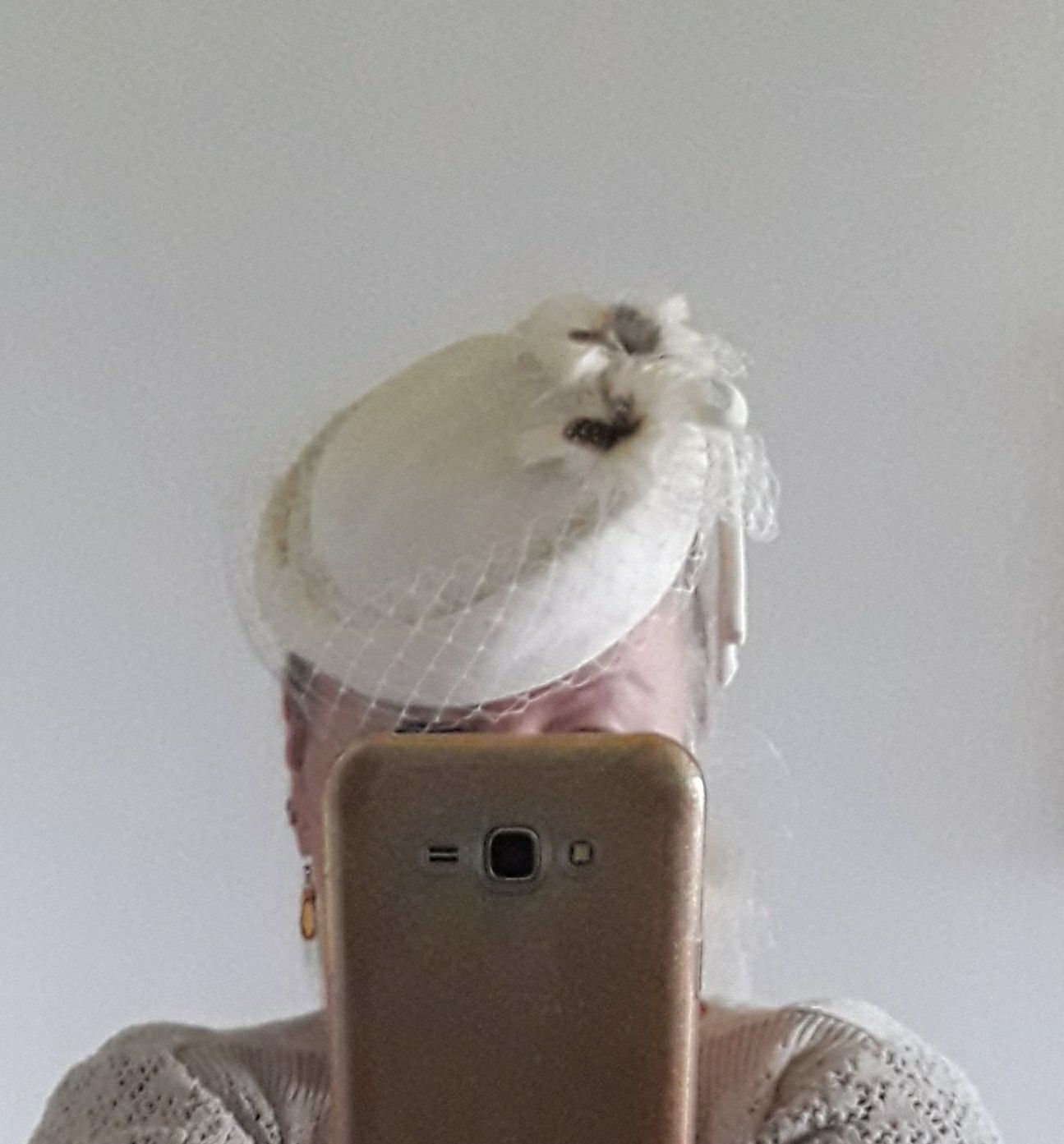 Шляпа  вуалетка свадебная
