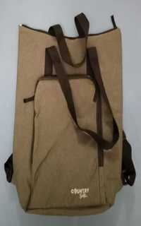 Szara torba termiczna (z funkcją plecaka) na zakupy