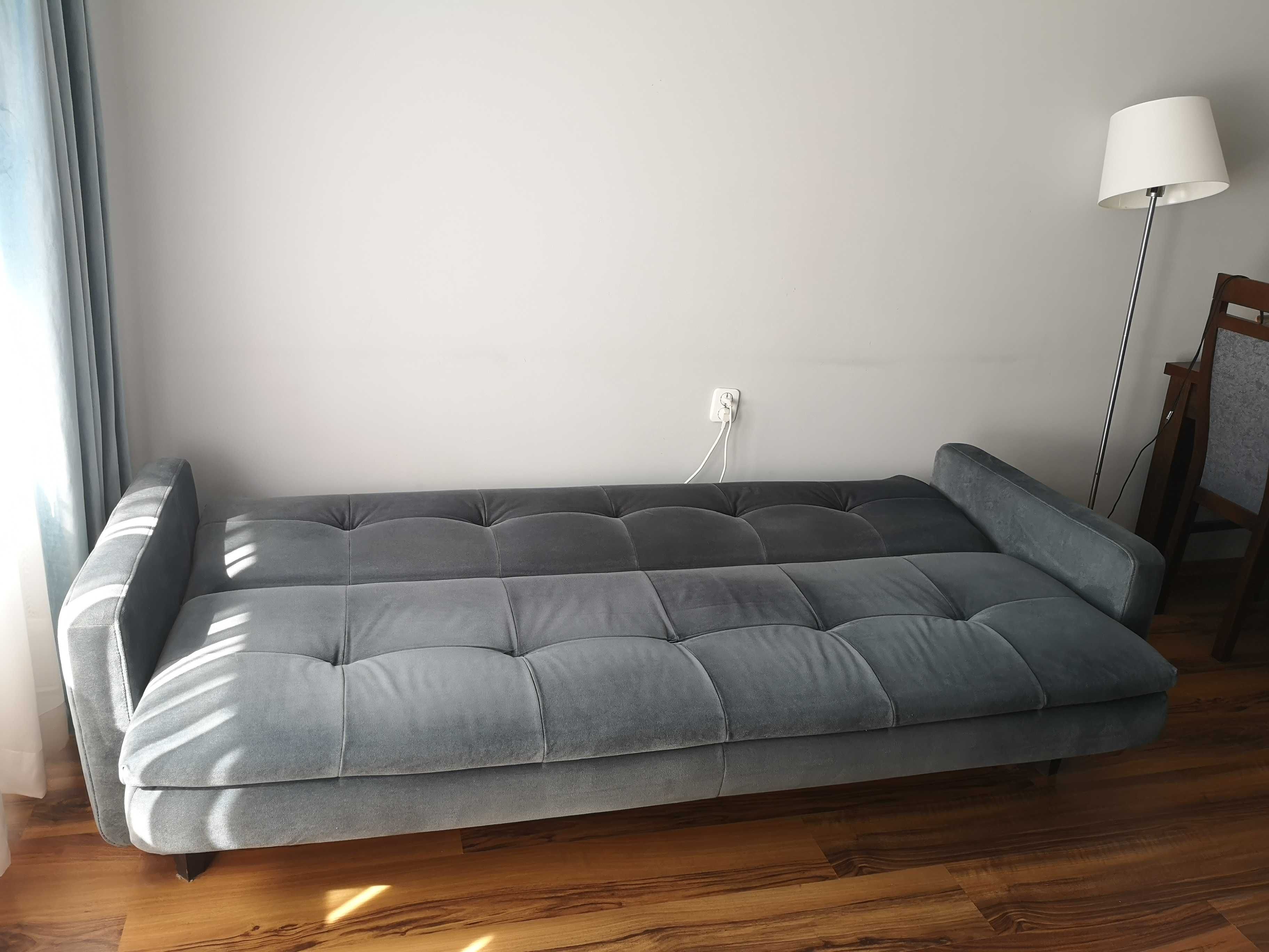 Wersalka/ kanapa/ sofa z funkcją spania + pojemnik na pościel + puf