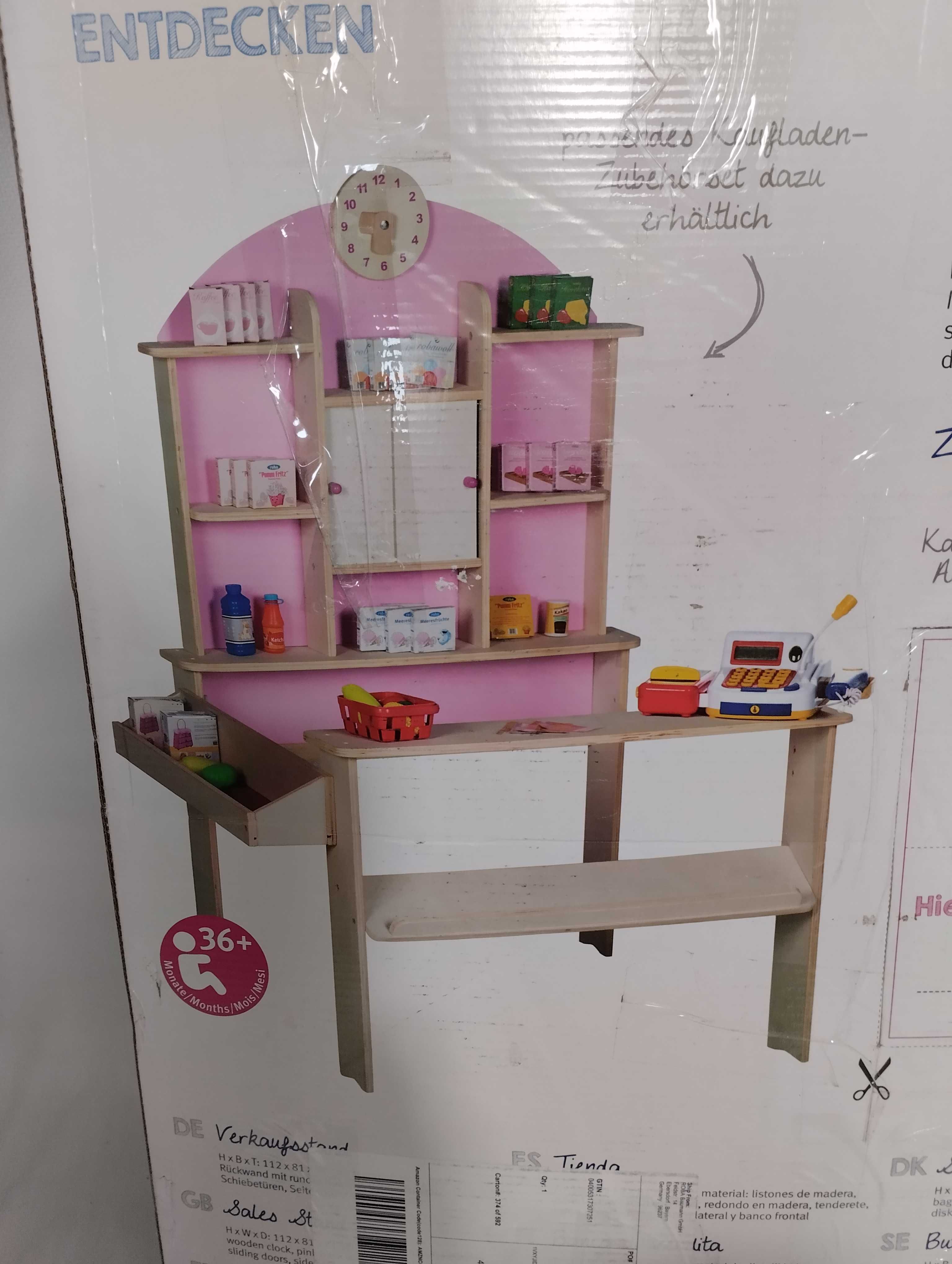Roba Kaufladen drewniana cukiernia sklep stoisko dla dzieci