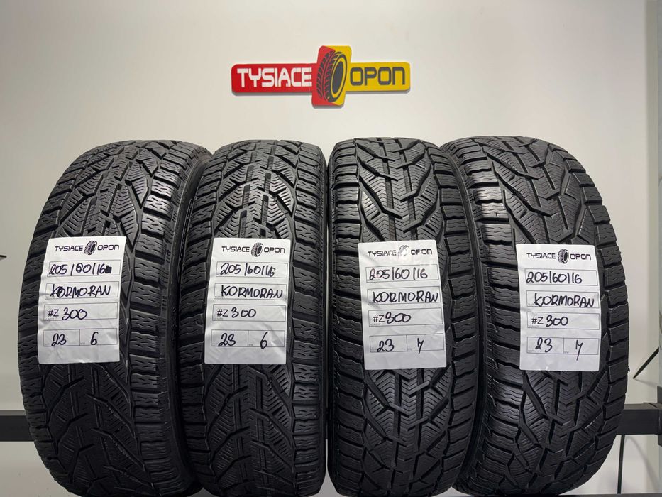Opony Zimowe 205/60/16 Kormoran Snow Komplet #Z300