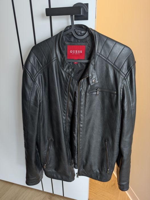Kurtka guess skóra męska m standard dobry