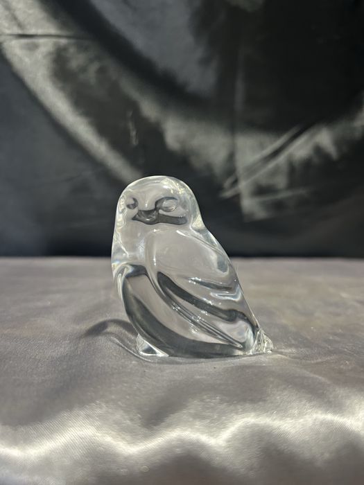 Szklana sowa – Hadeland Glassverk – szkło artystyczne, sygnowane