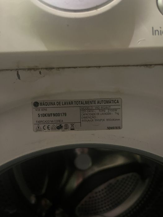 Peças de Maquina de lavar roupa Lg WD80260T 7kg