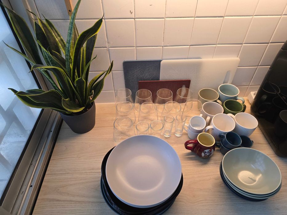 Conjunto de utensílios de cozinha