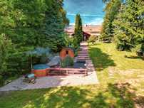 Dom na wylacznosc jezioro Kawalerskie Panieńskie Mazury SAUNA JACUZZI