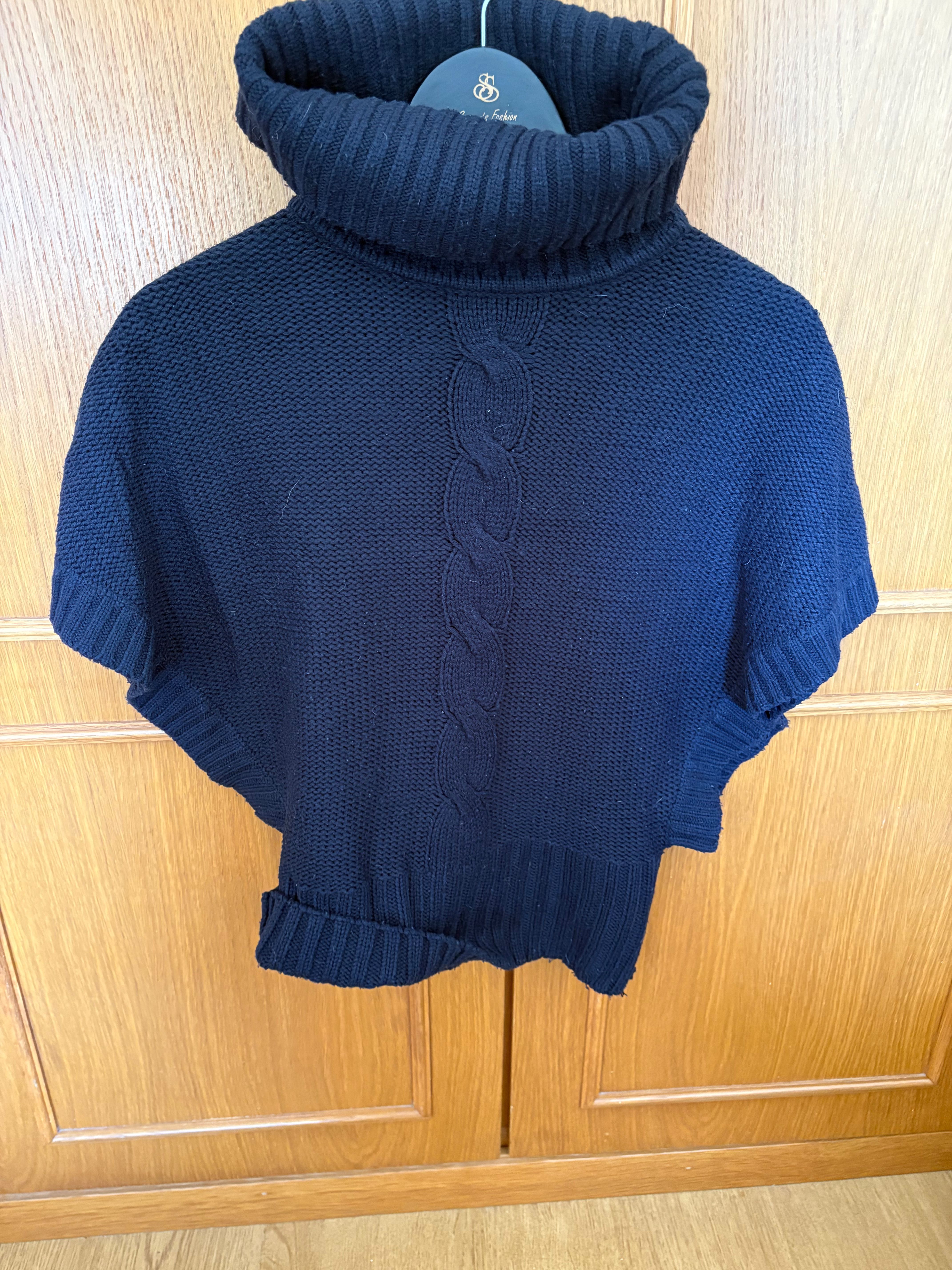 Camisola Malha Grossa Gola Alta Lefties – Azul Escuro, M
