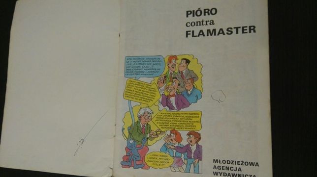 Komiks pióro contra flamaster Szarlota Paweł