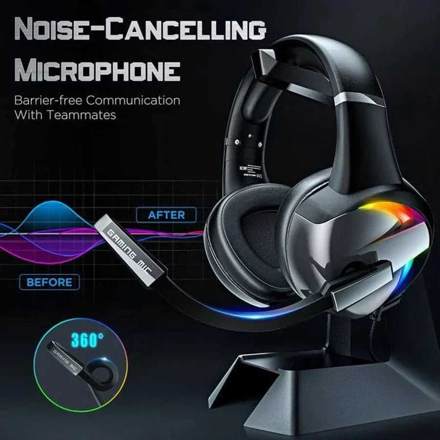 Headset Gamer RGB- Compatível com PS4, Xbox, PC, Switch e Mobile