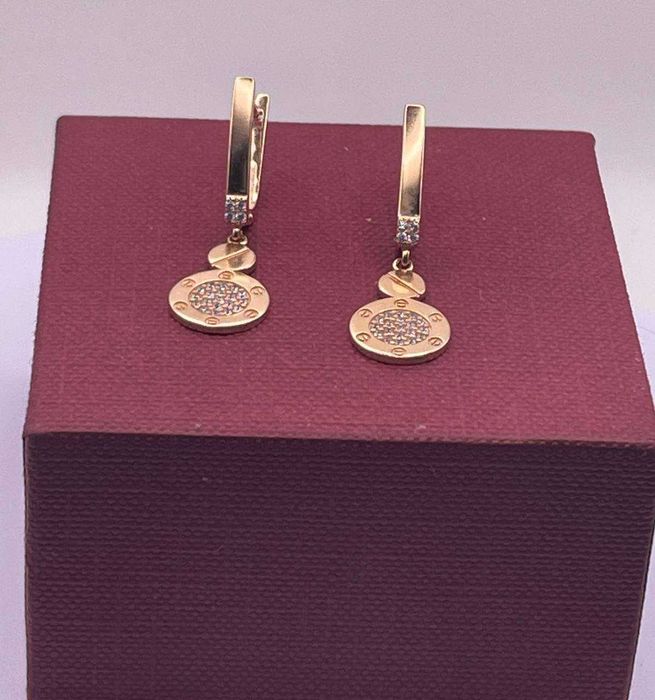 Золоті сережки, вага 2,81 грам Арт. 750