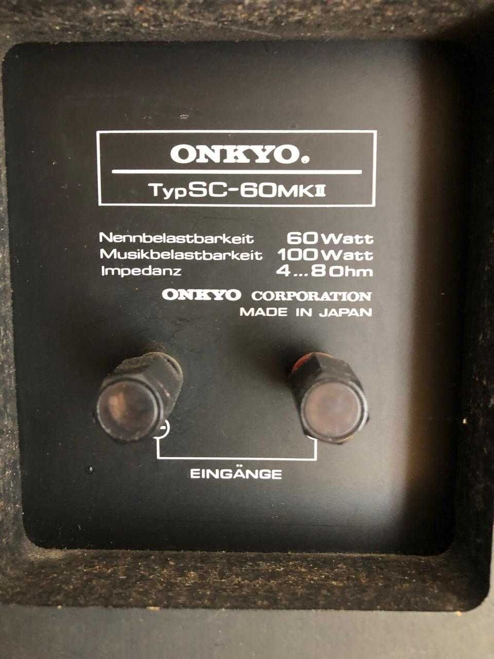 Колонки ONKYO SC-60 MK2. Состояние новых. Всё в оригинале.
