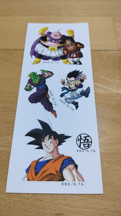 Dragon Ball Z // naklejki // karta kolekcjonerska // igła do SIM