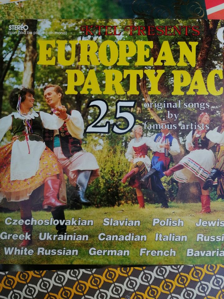 Gramofon płyta Vinyl European Party Pack
