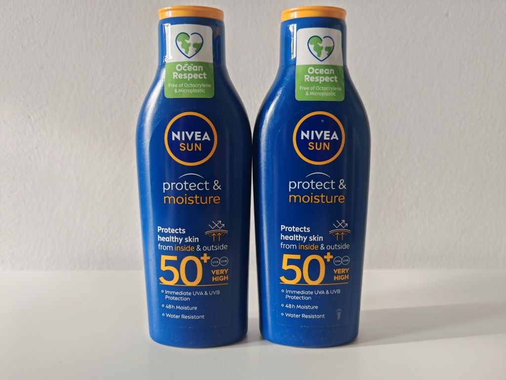 NIVEA SUN Protect & Moisture SPF 50, 2 x 200 ml. Okazja.