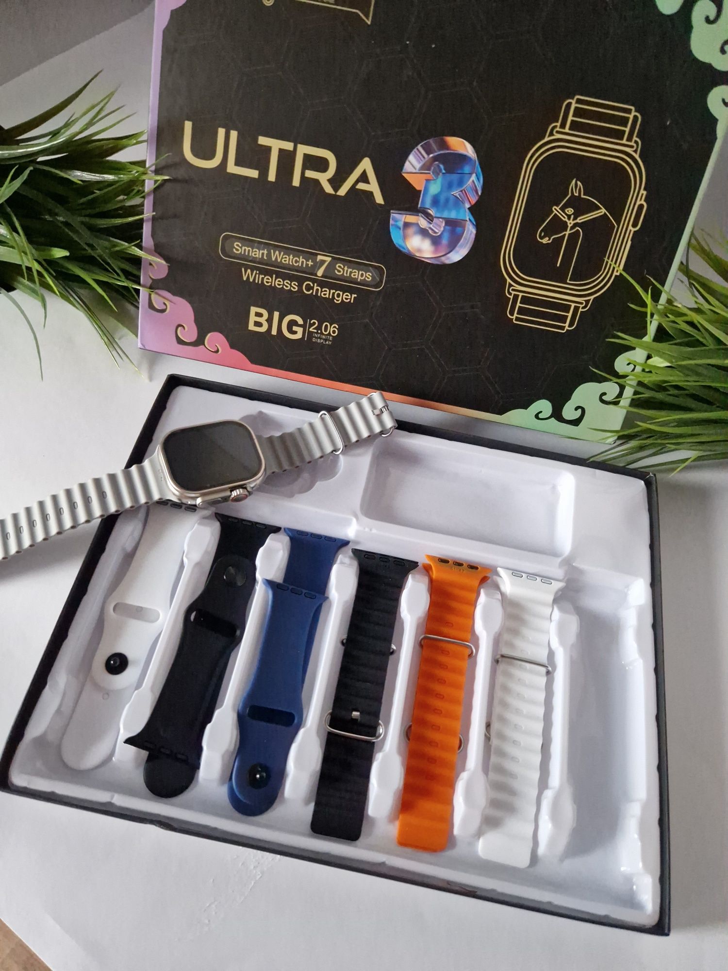 Watch ultra 3, z 7 paskami