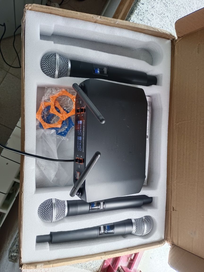 Micros sem fios "3 micros"