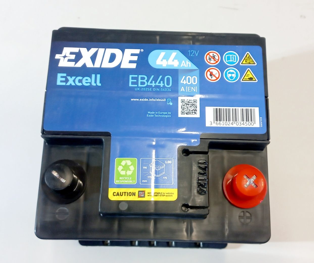 Akumulator Centra Exide CB440 EB440 12V 44AH 400A nowy