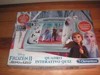 Clementoni - Quadro Interativo Quiz, Disney Frozen II, O Reino do Gelo