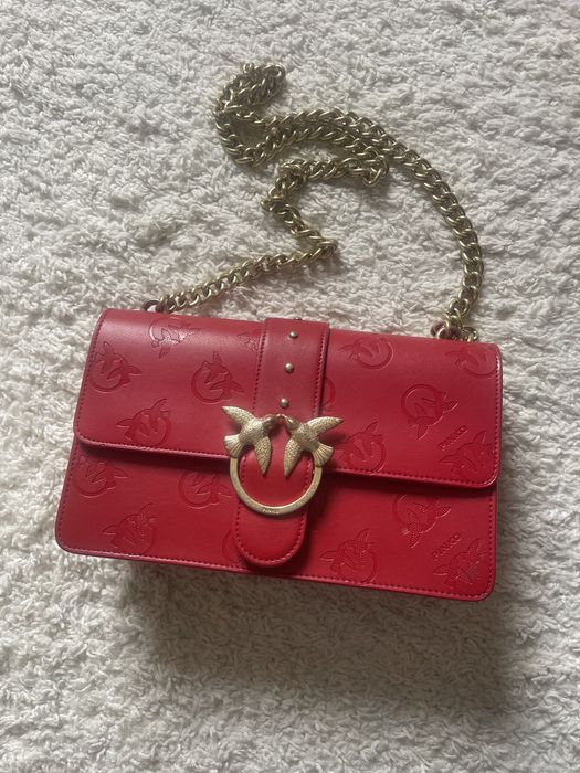 Сумка Pinko червона шкіряна